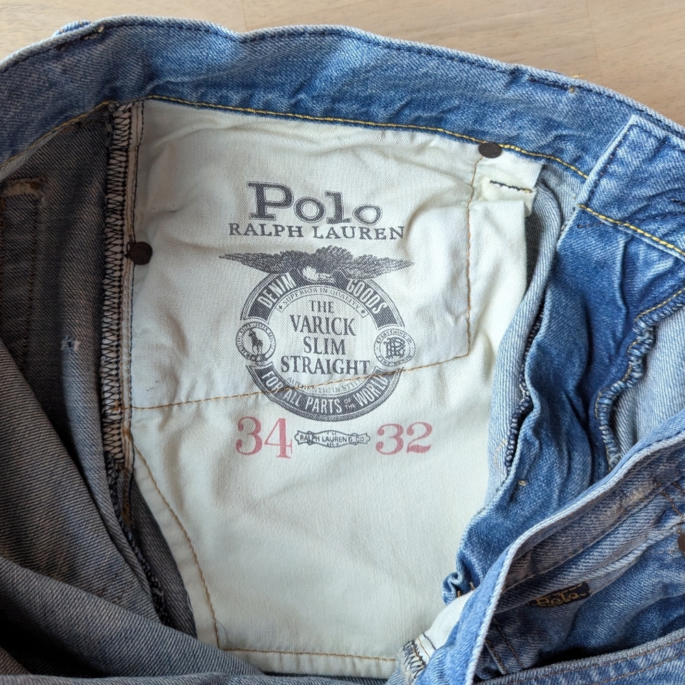 POLO RALPH LAUREN Denim‎ Varick Straight-Leg Jeans (Sz 34x32) - Picture 16 of 16